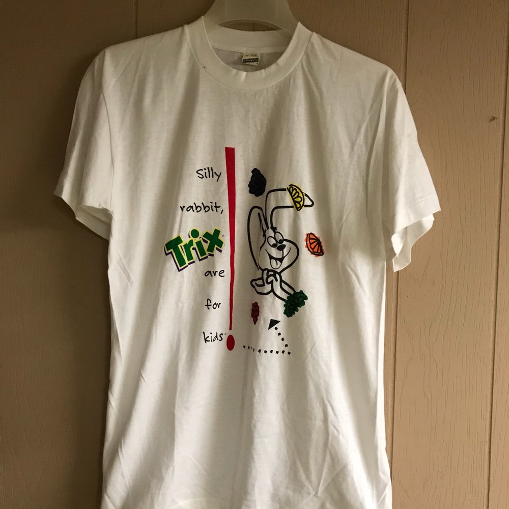 Vintage screen stars trix cereal t shirt tee rare